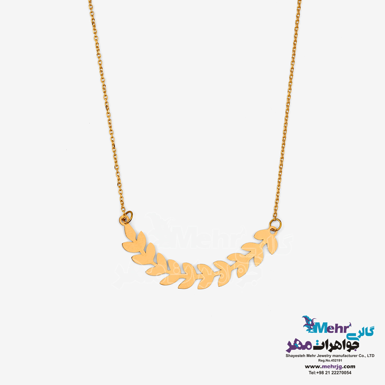 گردنبند طلا - طرح خوشه گندم