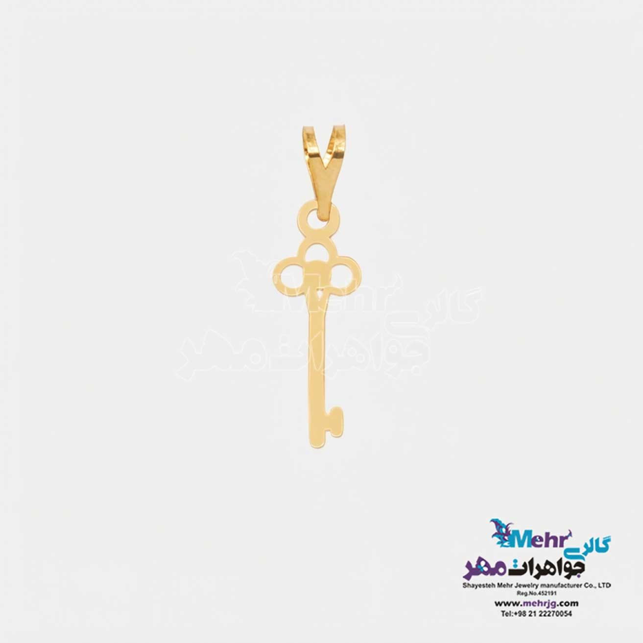 آویز طلا - طرح کلید