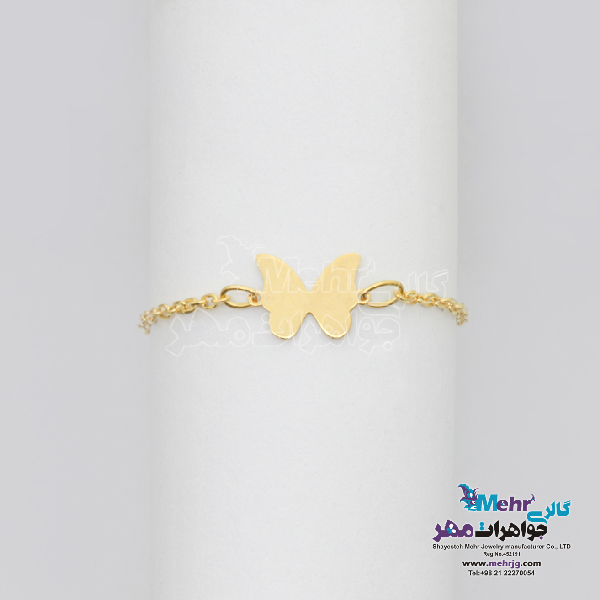 انگشتر طلا - طرح پروانه