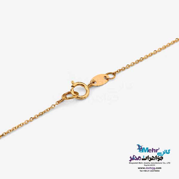 گردنبند طلا دست اول کم اجرت  - طرح مثلث