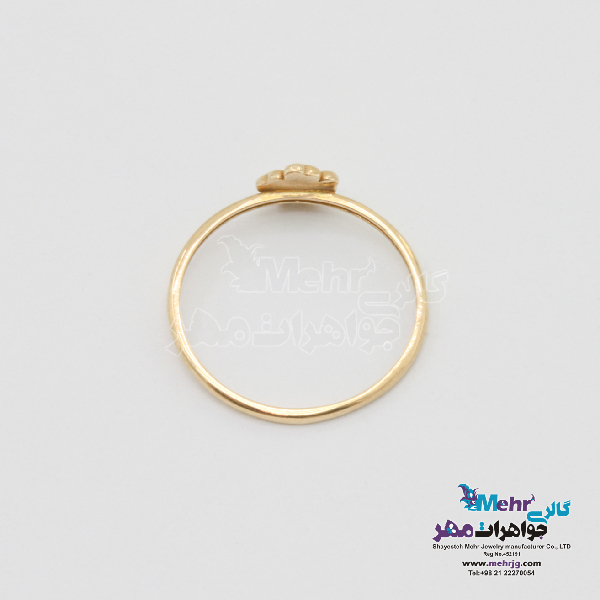 انگشتر طلا - طرح گل