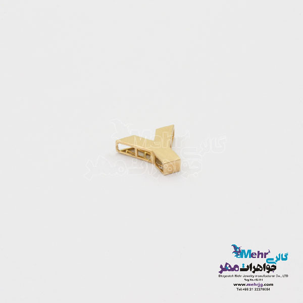 آویز طلا - طرح حروف لاتین Y