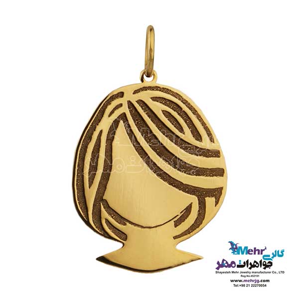 گردنبند طلا دست اول کم اجرت - طرح گیسو