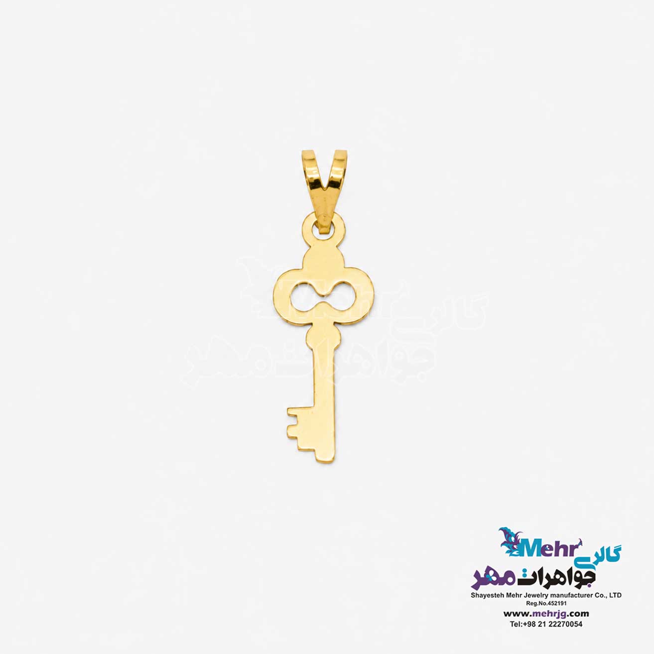آویز طلا - طرح کلید