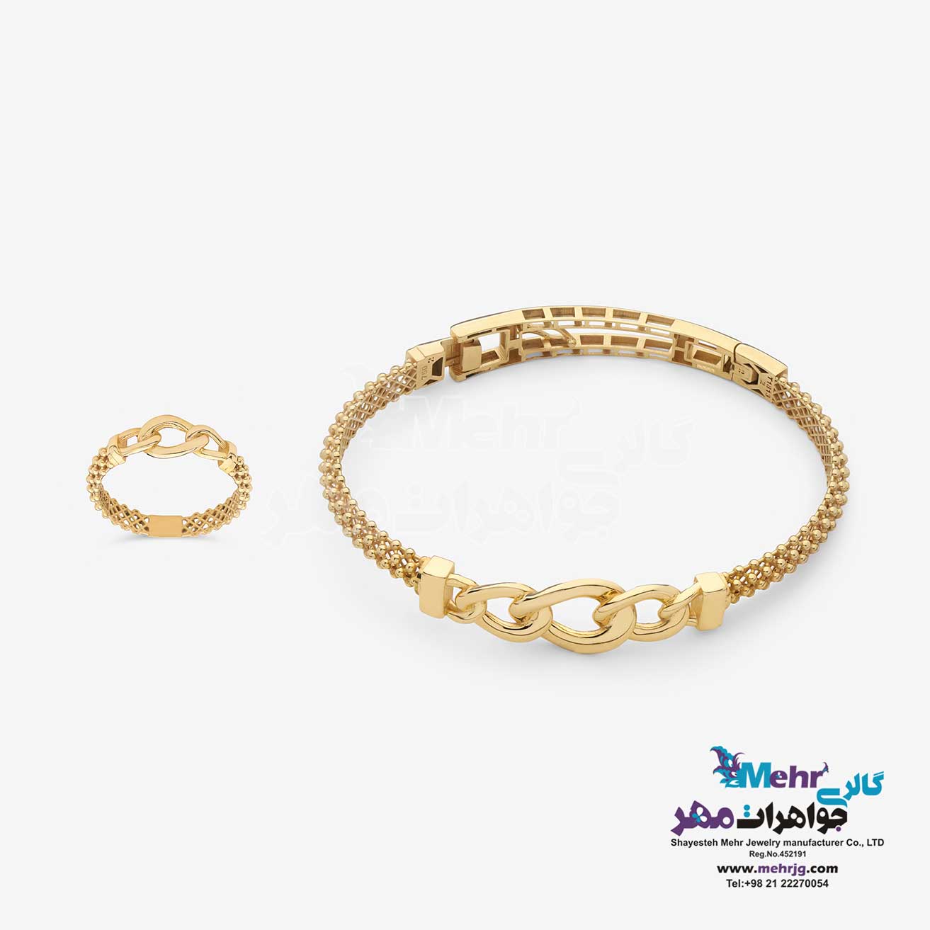 نیم ست طلا - طرح کارتیه