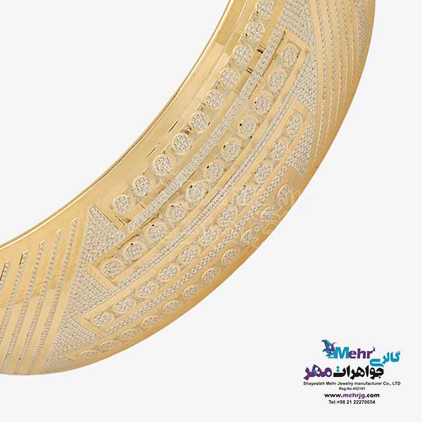 النگو طلا دست اول کم اجرت - طرح تراش سایز 3