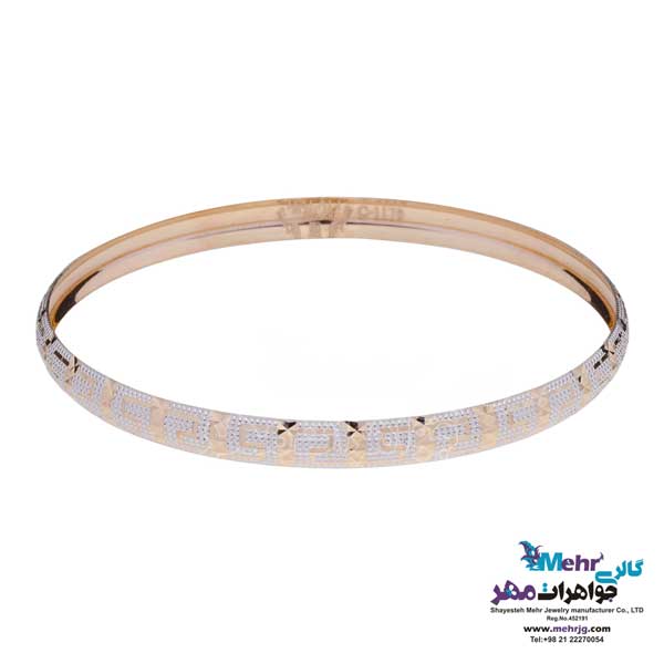 النگو طلا دست اول کم اجرت - طرح تراش سایز 2