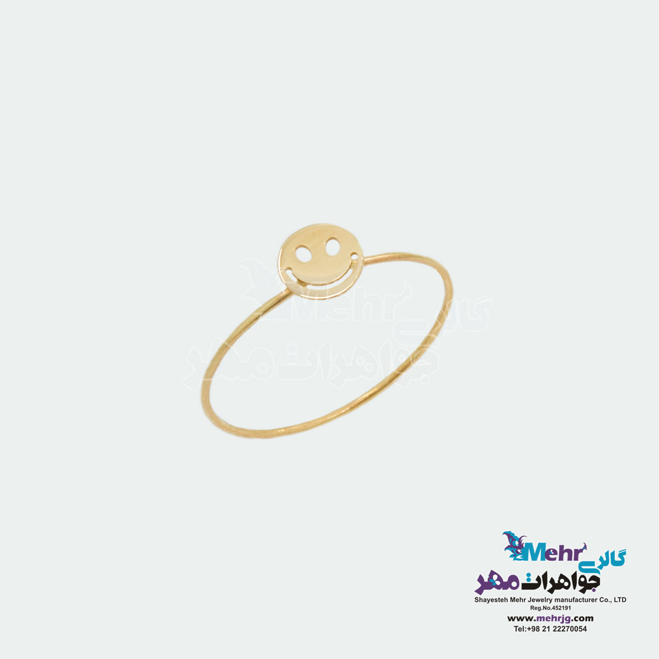 انگشتر طلا - طرح لبخند