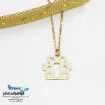آویز ساعت طلا طرح کادو - قلب