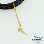 آویز ساعت طلا طرح بال