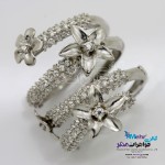 انگشتر جواهر - طرح گل