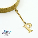 آویز ساعت طلا - طرح حروف الفبای لاتین