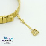 آویز ساعت طلا - طرح توری