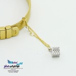 آویز ساعت طلا - طرح توری