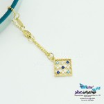 آویز ساعت طلا - طرح هندسی