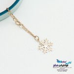 آویز ساعت طلا - طرح برف
