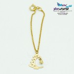 آویز ساعت طلا - طرح درخت کریسمس