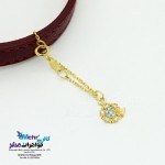 آویز ساعت طلا - طرح دسته گل