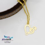 آویز ساعت طلا - طرح قلب