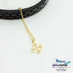 آویز ساعت طلا - طرح گل