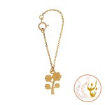 آویز ساعت طلا - طرح درخت