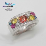 انگشتر جواهر - طرح مولتی کالر