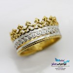 انگشتر طلا - طرح تاج