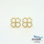 گوشواره طلا - طرح شبدر چهار برگ