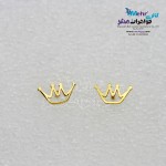 گوشواره طلا - طرح تاج