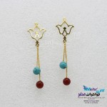 گوشواره طلا - طرح اسلیمی