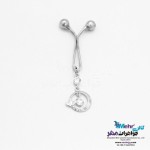 گیره شال و روسری طلا - طرح گل و پروانه