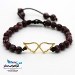 دستبند طلا و سنگ - طرح بال
