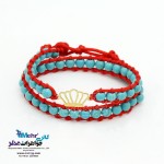 دستبند طلا و سنگ - طرح تاج