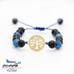 دستبند طلا و سنگ - طرح درخت