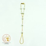 دستبند انگشتری طلا - طرح مروارید نشان