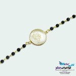 دستبند طلا و سنگ - طرح مادر و بچه