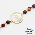 دستبند طلا و سنگ - طرح هیچ