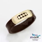 انگشتر طلا و چرم