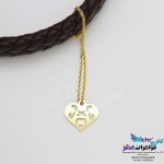آویز ساعت طلا - طرح قلب