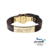 دستبند طلا و چرم - طرح وان یکاد