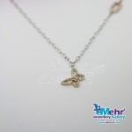 گردنبند طلا - طرح پروانه