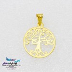 آویز طلا - طرح درخت زندگی