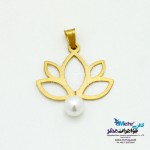 آویز طلا - طرح لوتوس