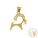 آویز طلا - طرح نقوش سفال ایران باستان