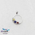 آویز طلا - طرح مولتی کالر