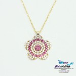 گردنبند طلا - طرح گل