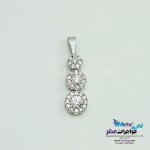 آویز طلا - طرح سه گل