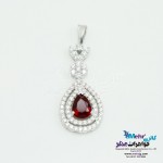 آویز طلا - طرح اشک و فلاور