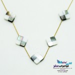 گردنبند طلا - صدف شطرنجی
