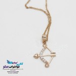 گردنبند طلا - طرح تیر و کمان